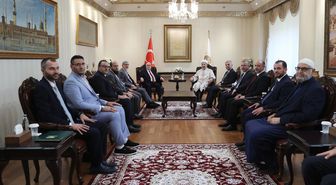 Diyanet ve Suriye Vakıflar Bakanından Ankara'da Görüşme