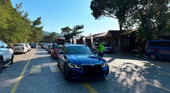 Güzelçamlı’da jandarmadan sürücülere alkol denetimi