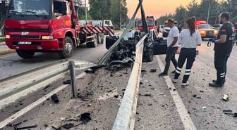 Kontrolden çıkan otomobil bariyerlere çarptı: 1 ölü