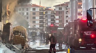 Malatya’da deprem konutları şantiyesinde yangın: 180 konteyner kullanılamaz hale geldi