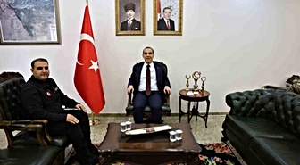 Iğdır Valisi Taşolar, Yeni AFAD Müdürü Tuncer Şeyda'yı Kabul Etti