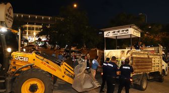 Aksu'da Kaldırım İşgali Denetimi