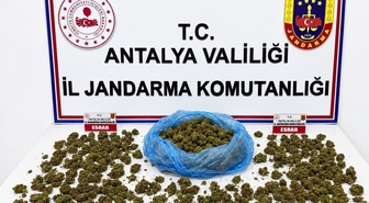 Alanya'da Uyuşturucu Operasyonu: 745 Gram Esrar ve 5 Kök Kenevir Ele Geçirildi