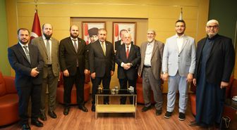 Destici, Suriye Vakıflar Bakanı Şükrü'yü ağırladı