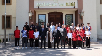 Erzincan Valisi Sporcuları Kabul Etti