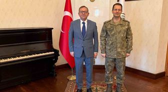 Tuğgeneral Kadir Çelik, Kars Valisi Ziya Polat'ı Ziyaret Etti