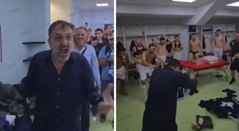 Kulüp başkanı çıldırdı! Para dolu çantayı futbolcuların önüne saçtı