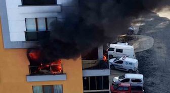 Rize'de Apartman Yangını: Daire Küle Döndü
