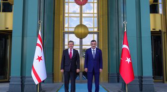 Cumhurbaşkanı Yardımcısı Yılmaz ve KKTC Başbakanı Üstel'den Fiber Projesi Ek Protokolü