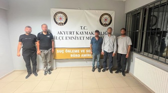 Akyurt'ta 7 km polis kovalamacası: 5 şüpheli yakalandı