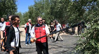 İzmir'de Yeni Sezonun İlk Zeytin Hasadı Bademli'de Yapıldı