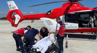 Kastamonu'da inme geçiren 72 yaşındaki hasta helikopter ambulansla Ankara'ya sevk edildi