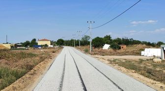 Kumdere Köyü Yolu Sathi Kaplama Tamamlandı