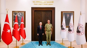 Vali Turan'dan Tuğgeneral Sarp'a veda ve başarı dilekleri