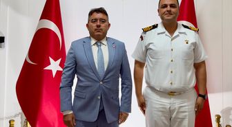 Sahil Güvenlik Yarbay Orhan Öğrenci'den Marmaris Kaymakamı'na ziyaret