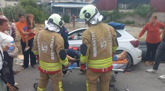 Samandağ’da trafik kazası:1 yaralı
