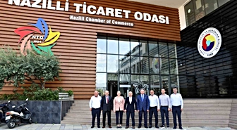 Vali Varol Nazilli Ticaret Odası'nı Ziyaret Etti
