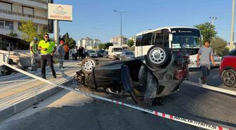 Serik'te Kontrolden Çıkan Otomobil Takla Attı: 2 Yaralı
