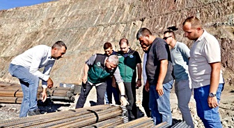 DSİ Bölge Müdürü Yavuz, Ballı Barajı Şantiyesinde İncelemelerde Bulundu