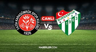 Karagümrük Bursaspor CANLI nereden izlenir? Karagümrük Bursaspor maçı hangi kanalda, nereden izlenir?