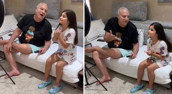 Mehmet Ali Erbil’in torunuyla keyfi sosyal medyaya yansıdı!