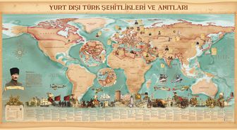 MSB Harita Genel Müdürlüğü, yurt dışındaki şehitliklerin haritasını çıkardı