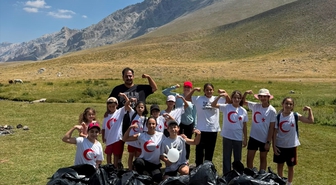 Minik Sporculardan Çevre Temizliği