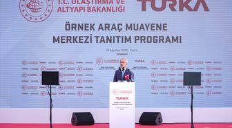 Ulaştırma ve Altyapı Bakanı Uraloğlu, "Turka Örnek Araç Muayene Merkezi Tanıtım Programı"nda konuştu: