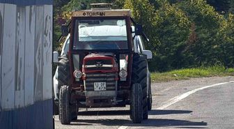 Engelli genç çaldığı traktörle 55 km gitti