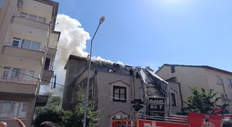 Amasya'da çatı yangını kontrol altına alındı
