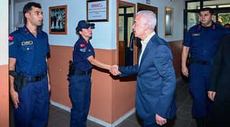 Kırklareli Valisi Babaeski'de Jandarma Komutanlığını Ziyaret Etti