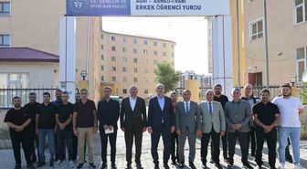 Ağrı Valisi Bozkurt, KYK yurtlarındaki bakım onarım çalışmalarını inceledi