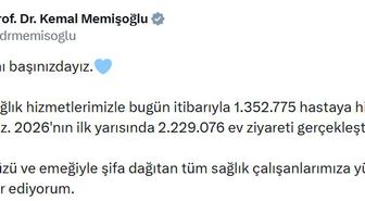 Bakan Memişoğlu: Evde sağlık hizmeti 1 milyon 352 bin hastaya ulaştı