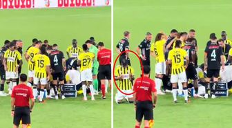 Dün geceye damga vuran anlar! Arkadaşının hareketsiz yattığını görünce dua etti