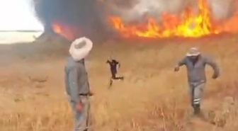 Akçadağ'da Anız Yangını Kontrol Altına Alındı