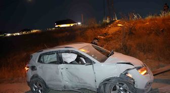 Nevşehir'de Gurbetçi Ailenin Otomobili Lastik Patlaması Sonucu Takla Attı: 2 Yaralı