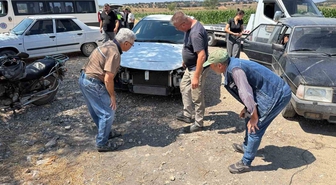 Çan'da Kavşakta Çarpışan Araçlarda Yaralanan Yok