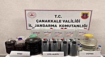 Çanakkale'de Kaçak Alkol Operasyonu: Çok Sayıda Malzeme Ele Geçirildi