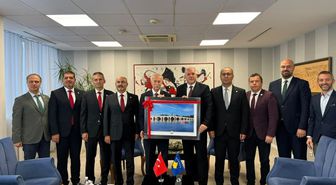 TÜ Rektörü Kosova'da Başbakan Yardımcısı Damka ile Görüştü