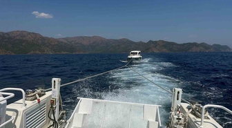 Marmaris'te Mahsur Kalan Yat Kurtarıldı