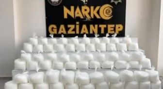 Gaziantep'te 108 kilo metamfetamin ele geçirildi