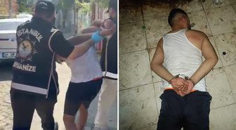 Esnafa kan kusturan şüpheliler yaka paça yakalandı