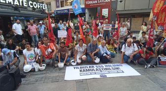 İzmir'den Ankara'daki madenci eylemine destek: 'Ödeme ya da alacakların devlet güvencesine alınması dışında çözüm kabul etmiyoruz'
