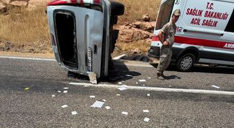 Nusaybin'de Takla Atan Araç: 1 Ölü, 1 Yaralı