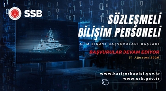 SAVUNMA SANAYİİ 13 BİLİŞİM PERSONELİ ALACAK