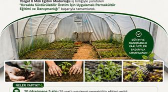 Yozgat'ta 20 Öğretmene Uygulamalı Permakültür Eğitimi Verildi