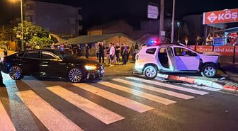Bartın'da Polis ve Otomobil Çarpıştı: 2 Polis Yaralı