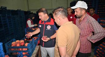 Tarım Müdürü Zayim, Çivril'deki şeftali işleme tesisini inceledi
