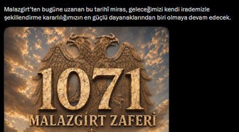 Cumhurbaşkanı Yardımcısı Yılmaz: Malazgirt Zaferi'nin 955. Yıl Dönümü Kutlu Olsun