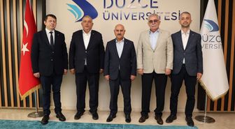 Düzce Üniversitesi Rektörü Sözbir'e DTSO'dan Hayırlı Olsun Ziyareti